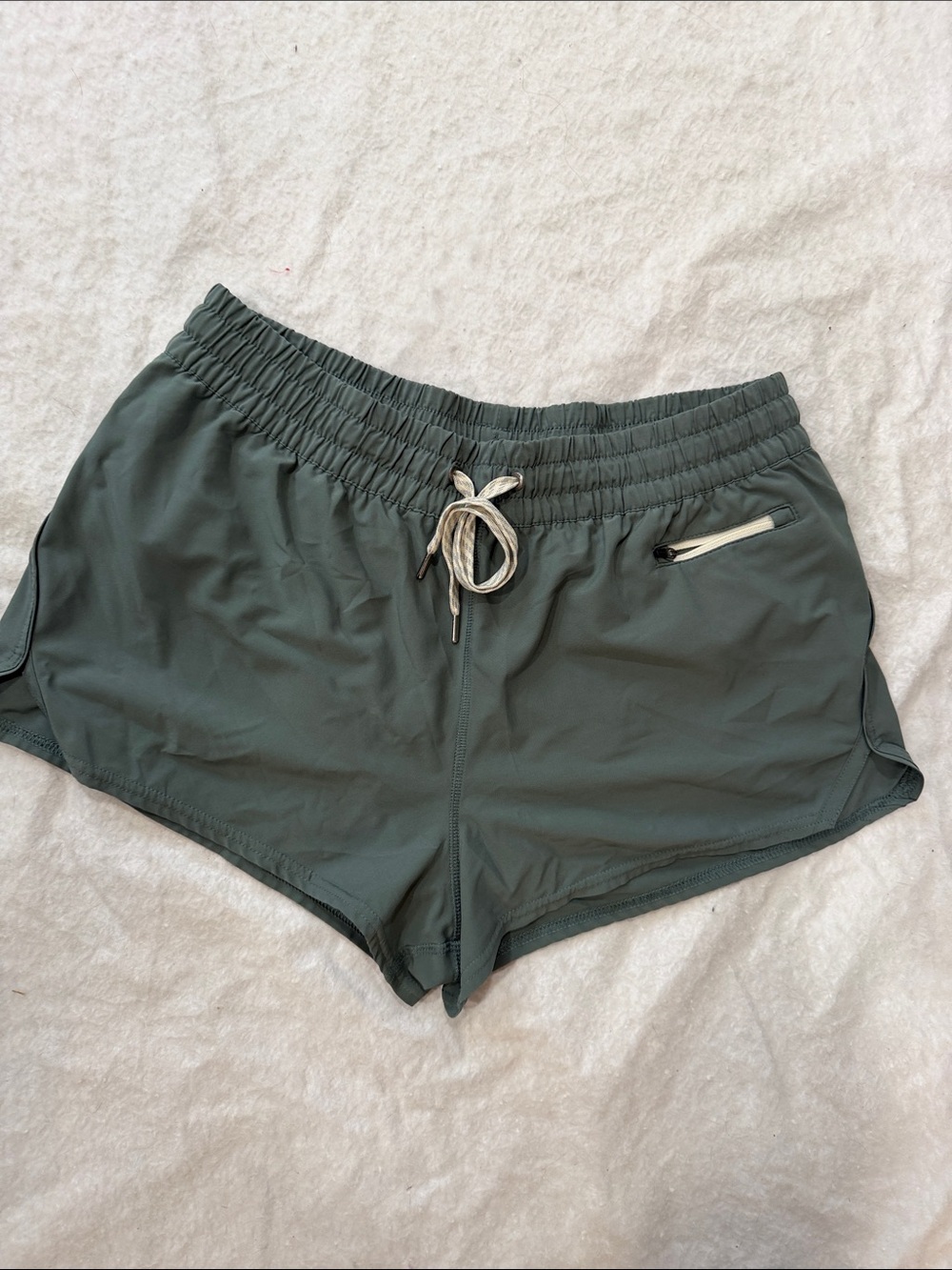 Vuori Women's Athletic Shorts - Olive Green